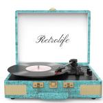 Retrolife Portable Bluetooth Vinyl Record Player