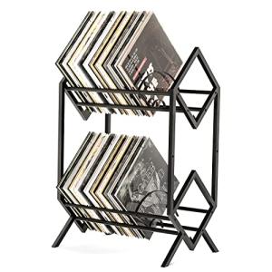 RUILALIFE 2-Tier Vinyl Record Storage Rack