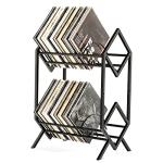 RUILALIFE 2-Tier Vinyl Record Storage Rack
