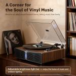 Vinyl Record Player with Stereo Speakers and Lights