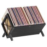 Vinyl Record Holder for 80-100 LPs, Black