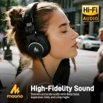 MAONO Over-Ear DJ Headphones with 50mm Drivers