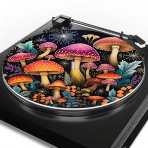 Glenlcwe Mushroom Slipmat for Vinyl Turntables