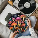 Glenlcwe Mushroom Slipmat for Vinyl Turntables