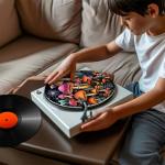 Glenlcwe Mushroom Slipmat for Vinyl Turntables