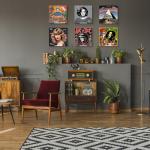 Clear Acrylic Vinyl Record Wall Mount Shelves - 6-Pack