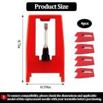 Turntable Needle Replacement - 4 Pack for Crosley & Victrola