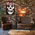 Misfits Fiend Skull Splatter Poster - 24" x 36