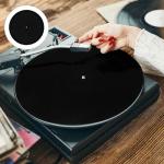 Black Vinyl Slipmat for Turntables - 12 Inch
