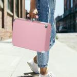 Vintage Pink Suitcase Turntable with Bluetooth Speakers