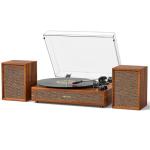 Bluetooth Vintage Turntable with External Stereo Speakers