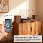 Bluetooth Vintage Turntable with External Stereo Speakers