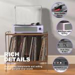 All-in-One Bluetooth Vinyl Record Player in Pale Purple