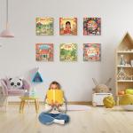 Clear Acrylic Vinyl Record Wall Mount Shelves - 6-Pack