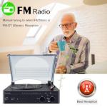 BIGMONAT Bluetooth Vinyl Turntable with Built-in Speakers