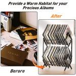 RUILALIFE 2-Tier Vinyl Record Storage Rack