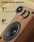 Bluetooth Active Bookshelf Speakers with 5-Inch Woofer
