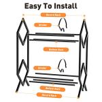 RUILALIFE 2-Tier Vinyl Record Storage Rack