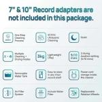 Ultrasonic Vinyl Record Cleaner with Auto Drying