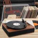 LP&NO.1 Vintage Turntable with USB and Speakers