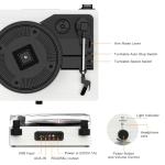 Bluetooth Vinyl Record Player with USB and Speakers