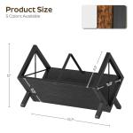 Vinyl Record Holder for 80-100 LPs, Black