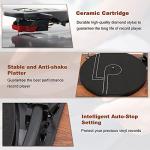 LP&NO.1 Vintage Turntable with USB and Speakers