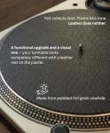 Leather Turntable Slipmat - 11.5" Dual-Sided Design