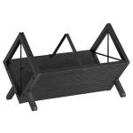 Vinyl Record Holder for 80-100 LPs, Black