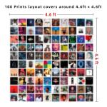 A ART·ZONE 100 Pc Album Cover Wall Collage