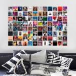 A ART·ZONE 100 Pc Album Cover Wall Collage