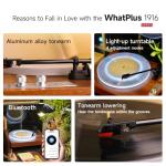 WhatPlus Vintage Bluetooth Turntable with Built-in Speakers