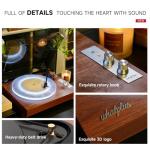 WhatPlus Vintage Bluetooth Turntable with Built-in Speakers