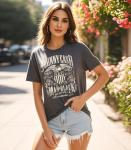 Retro Rock and Roll Women’s Band Graphic Tee