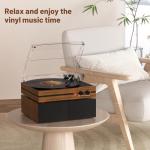 Bluetooth Vinyl Record Player with Speakers and MP3 Conversion