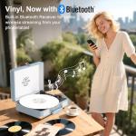 Bluetooth Vinyl Record Player with Stereo Speakers