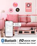 Retro Bluetooth Vinyl Record Player with Enhanced Speakers