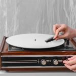 Set of 3 Black Felt Turntable Slipmats