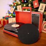 Set of 3 Black Felt Turntable Slipmats