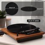 Rockhouse 12 Inch Acrylic Turntable Platter Mat Set