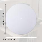 White Vinyl Slipmat for Turntables - Anti-Static Pad