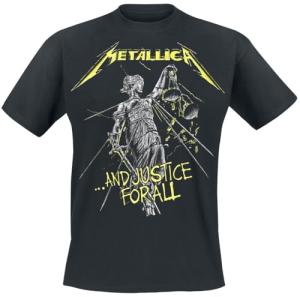 Metallica Justice For All Black Cotton Tee