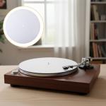 White Vinyl Slipmat for Turntables - Anti-Static Pad
