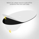 Rockhouse 12 Inch Acrylic Turntable Platter Mat Set