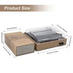 Wireless Vintage Turntable with Stereo Speakers