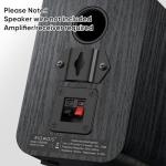 RIOWOIS Wall-Mountable Passive Bookshelf Speakers Pair