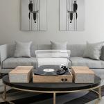 Wireless Vintage Turntable with Stereo Speakers