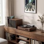 Vintage 3-Speed Turntable with Bluetooth and Speakers