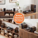 Vintage 3-Speed Turntable with Bluetooth and Speakers