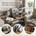 ELUCESCO Vinyl Record Stand for 80 LPs